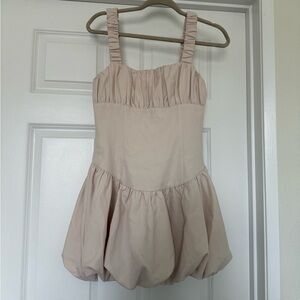 Elegant Cream Mini Dress